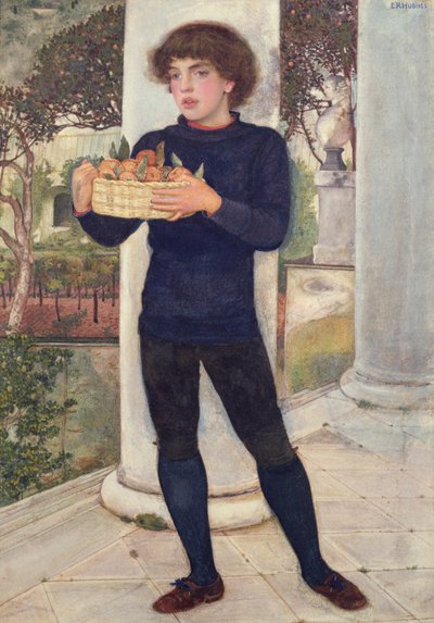 Un cesto di arance da Edward Robert Hughes