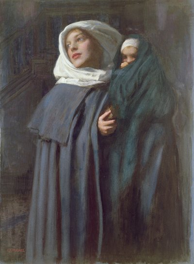 Madre e figlio da Edward Robert Hughes