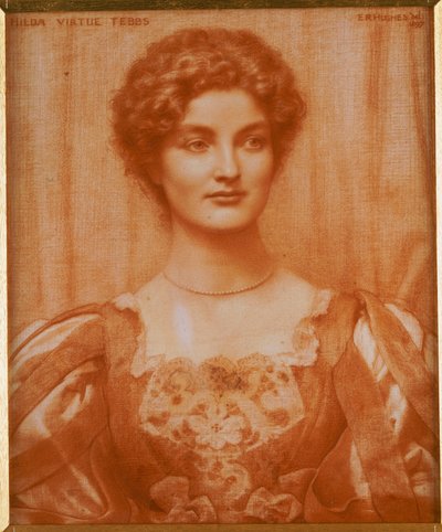 Ritratto di Hilda Virtue Tebbs da Edward Robert Hughes