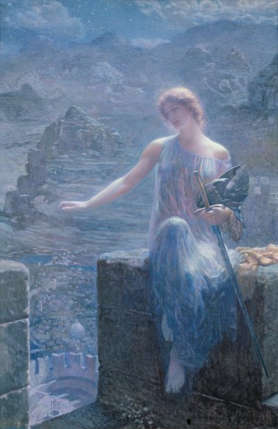 La veglia della Valchiria, 1906 da Edward Robert Hughes