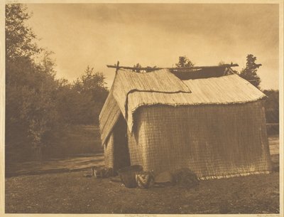 Una casa di stuoie - Skokomish da Edward S. Curtis