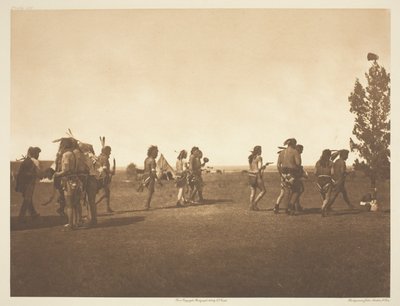 Cerimonia medica Arikara - Danza della Fraternità da Edward S. Curtis