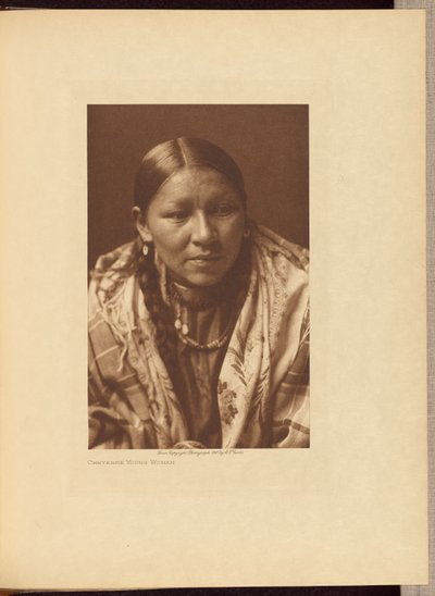 Giovane donna Cheyenne da Edward S. Curtis