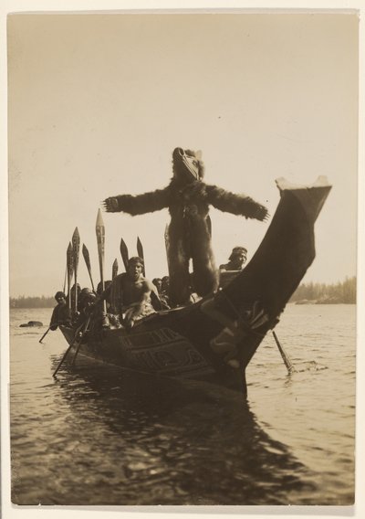 [Messaggeri per chiedere la mano della figlia di Waket]. da Edward S. Curtis