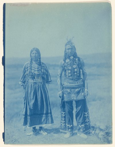 Piegan Mann und Frau da Edward S. Curtis