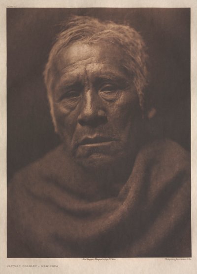 Portafoglio II, lastra 71: Capitano Charley - Maricopa da Edward S. Curtis