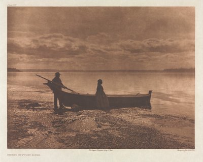 Portfolio IX, Tavola 312: Sera a Puget Sound da Edward S. Curtis