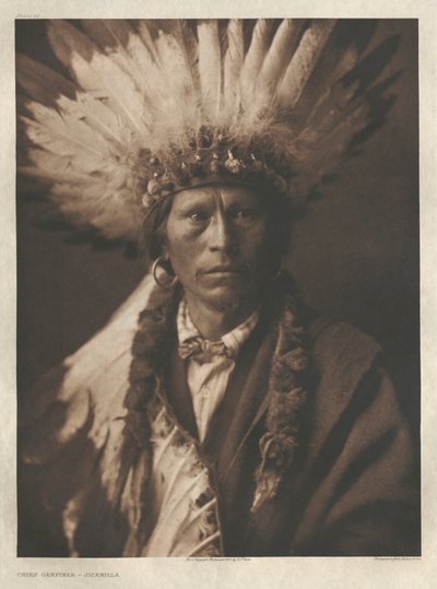 Portafoglio I, lastra 21: Capo Garfield-Jicarilla da Edward S. Curtis