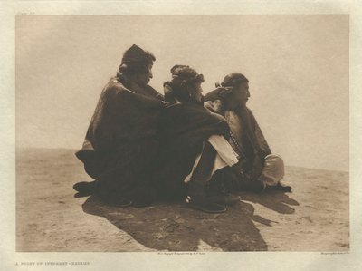 Portfolio I, lastra 36: Un punto di interesse-Navaho da Edward S. Curtis