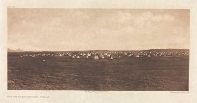 Portfolio VI, Tavola 192: Accampamento della danza del sole--Piegan da Edward S. Curtis