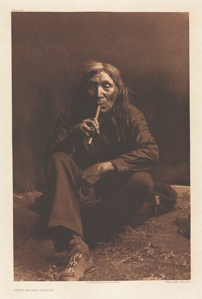 Portfolio VI, Tavola 201: Aquila del Corvo--Piegan da Edward S. Curtis