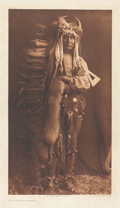 Portfolio VI, Tavola 206: Petto di Ferro - Piegan da Edward S. Curtis
