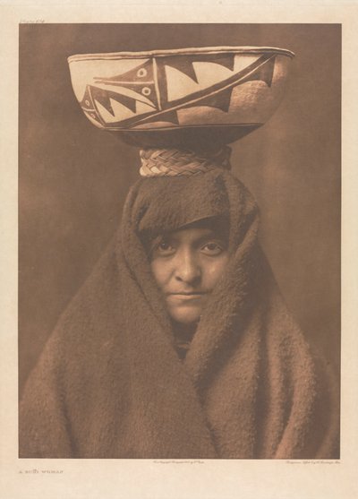 Portfolio XVII, lastra 614: una donna Zuñi da Edward S. Curtis