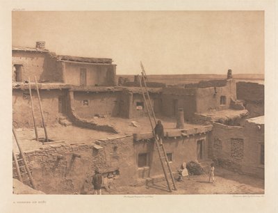 Portfolio XVII, lastra 615: Un angolo di Zuñi da Edward S. Curtis