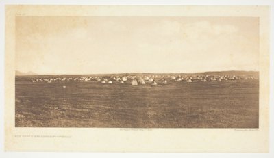 Accampamento della Danza del Sole-Piegan da Edward S. Curtis