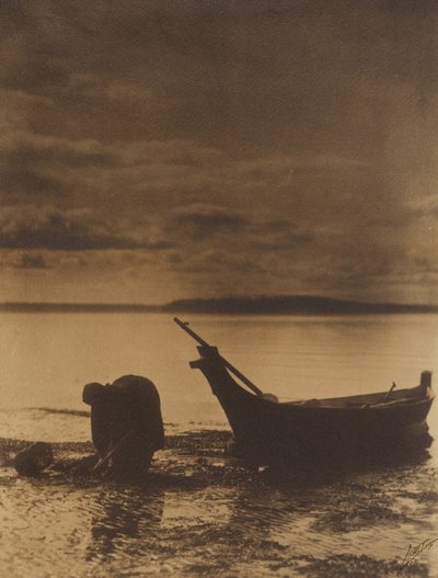 [Il cercatore di vongole] da Edward S. Curtis