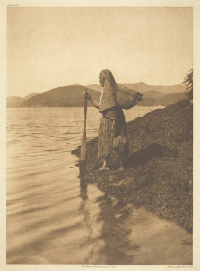 La raccoglitrice di alghe da Edward S. Curtis