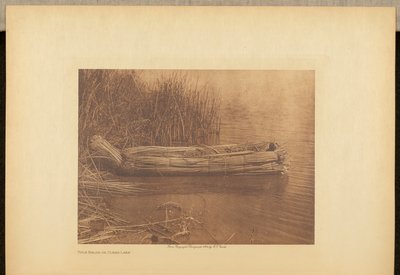 Venite alla Balsa sul lago Clear da Edward S. Curtis
