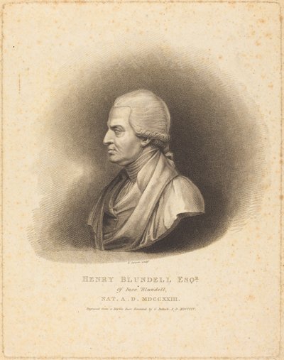 Henry Blundell da Edward Scriven after George Bullock