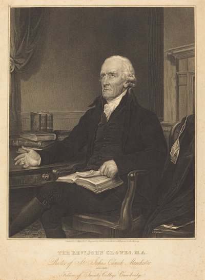 Rev. John Clowes da Edward Scriven after Joseph Allen