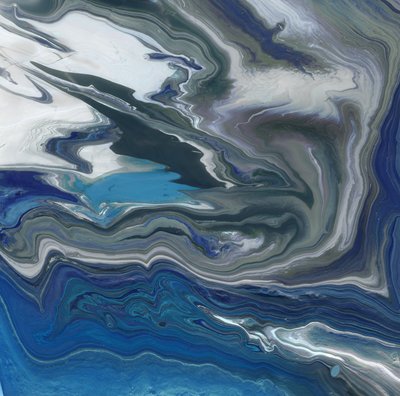 Flusso di marmo blu intenso da Edward Selkirk