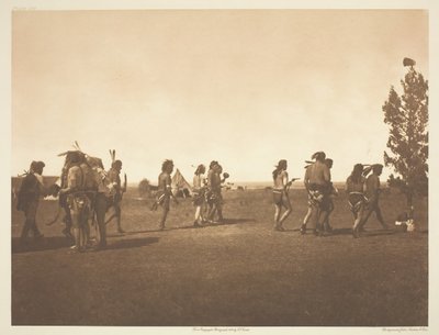 Cerimonia Medica Arikara - Danza della Fraternità, 1908 da Edward Sheriff Curtis
