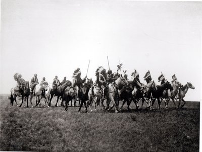 Partito di guerra Brule da Edward Sheriff Curtis