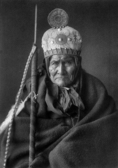 Geronimo (1829-1909) capo Apache da Edward Sheriff Curtis