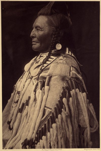 Colpito alla mano, Apsaroke da Edward Sheriff Curtis
