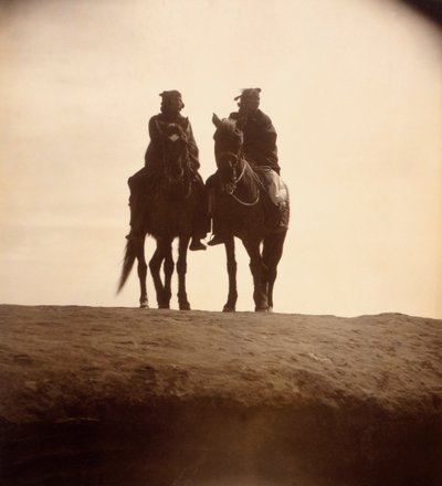 La veduta di Edward S. Curtis, c.1904 (stampa argentata tonificata) da Edward Sheriff Curtis