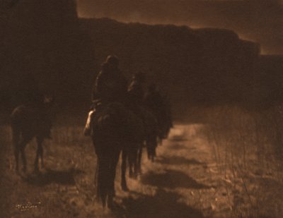 La razza scomparsa - Navaho di Edward S. Curtis, c.1907 (fotoincisione) da Edward Sheriff Curtis