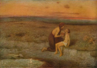 Agar e Ismaele, 19° secolo da William Edward Stott