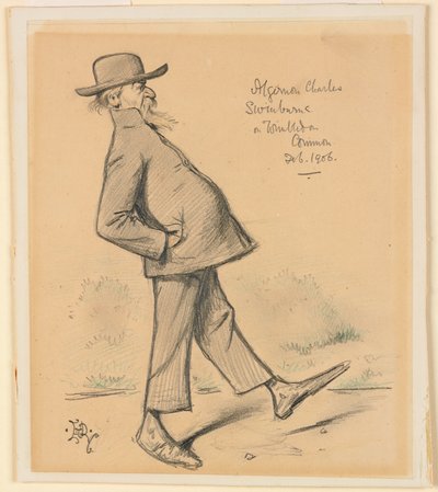 Algernon Charles Swinburne a Wimbledon Common da Edward Tennyson Reed