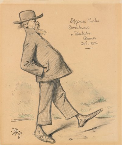 Algernon Charles Swinburne a Wimbledon Common da Edward Tennyson Reed
