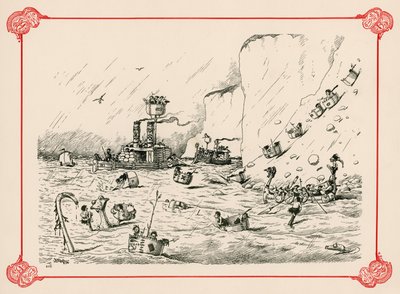 La flotta in esercitazione da Edward Tennyson Reed
