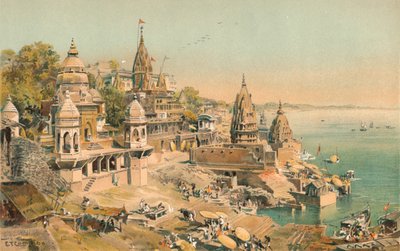 Benares sul Gange, 1892, 1904 da Edward Theodore Compton