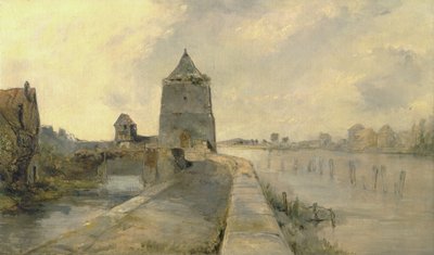 Il Reno a Costanza (Konstanz-am-Rhein) c.1830 da Edward Thomas Daniell