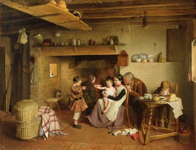 Scena di un cottage, 1855 da Edward Thompson Davis