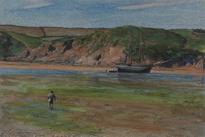 Un fiume del Devon a bassa marea, 16 giugno 1859 da Edward Thompson Davis