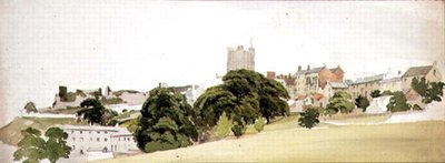 Veduta del Castello di Richmond, Yorkshire, c.1860 da Edward W. Robinson