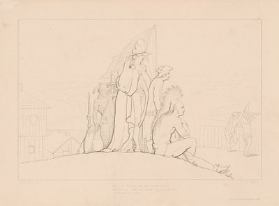 La bella Gertrude, al sicuro dal pericolo presente da Edward Webb, after George Elgar Hicks