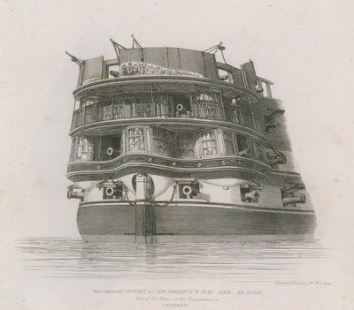La nave di Sua Maestà Asia da Edward William Cooke