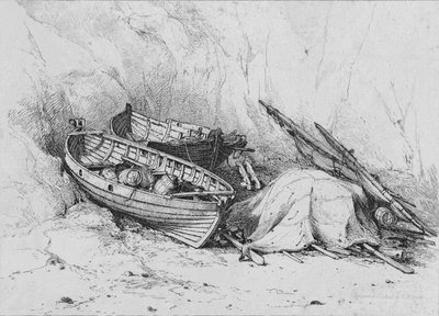 Sulla spiaggia a Cromer, c1828 da Edward William Cooke