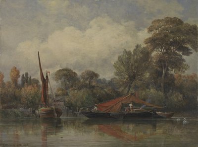 Di fronte alla mia casa a Barnes da Edward William Cooke