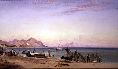 Salerno, reti ad asciugare da Edward William Cooke