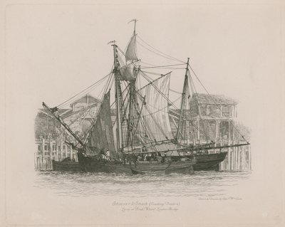Schooner e Smack al Fresh Wharf da Edward William Cooke