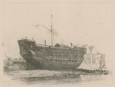 La Discovery a Deptford da Edward William Cooke