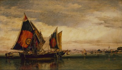 La laguna veneziana con barche da pesca da Edward William Cooke