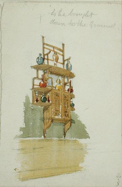 Progetto per un Mobile per Scimmie, c.1876 da Edward William Godwin
