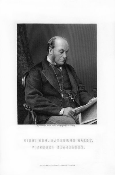 Gathorne Gathorne-Hardy, 1º conte di Cranbrook, politico inglese, 1881 da Edward William Stodart